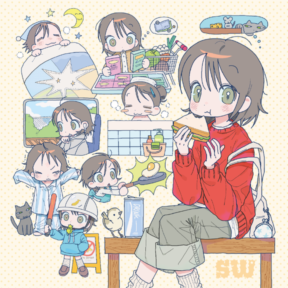 swoov - soft fluffy day sheet sticker