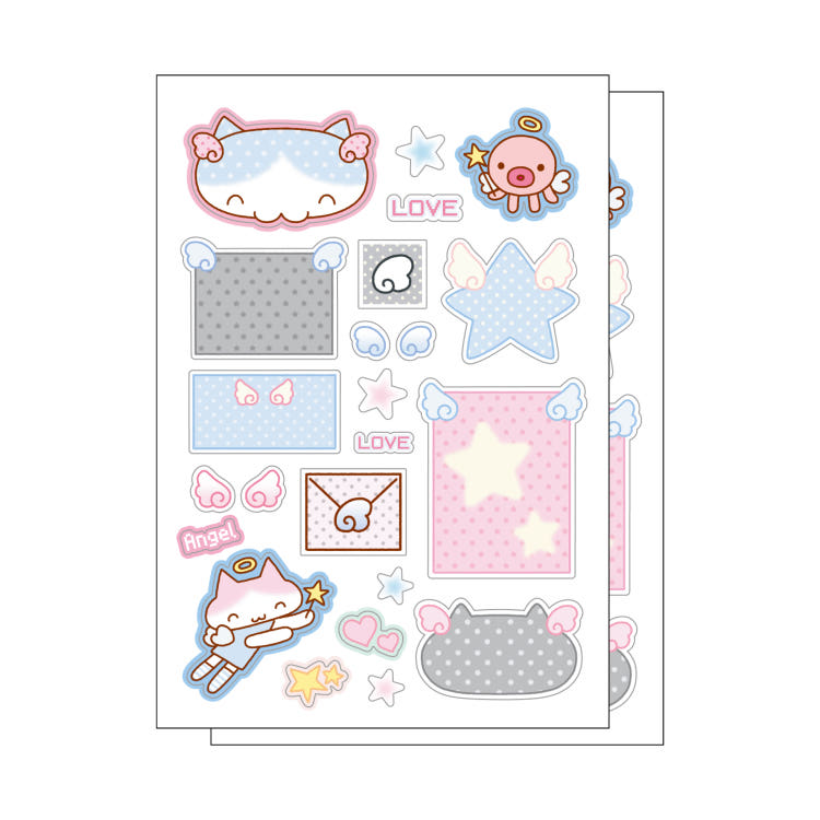 fluffyboo - angel deco sheet sticker