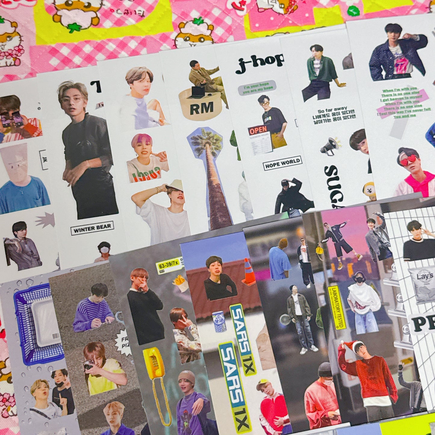 ♡ BTS Sticker Sheet Pack 22 pcs