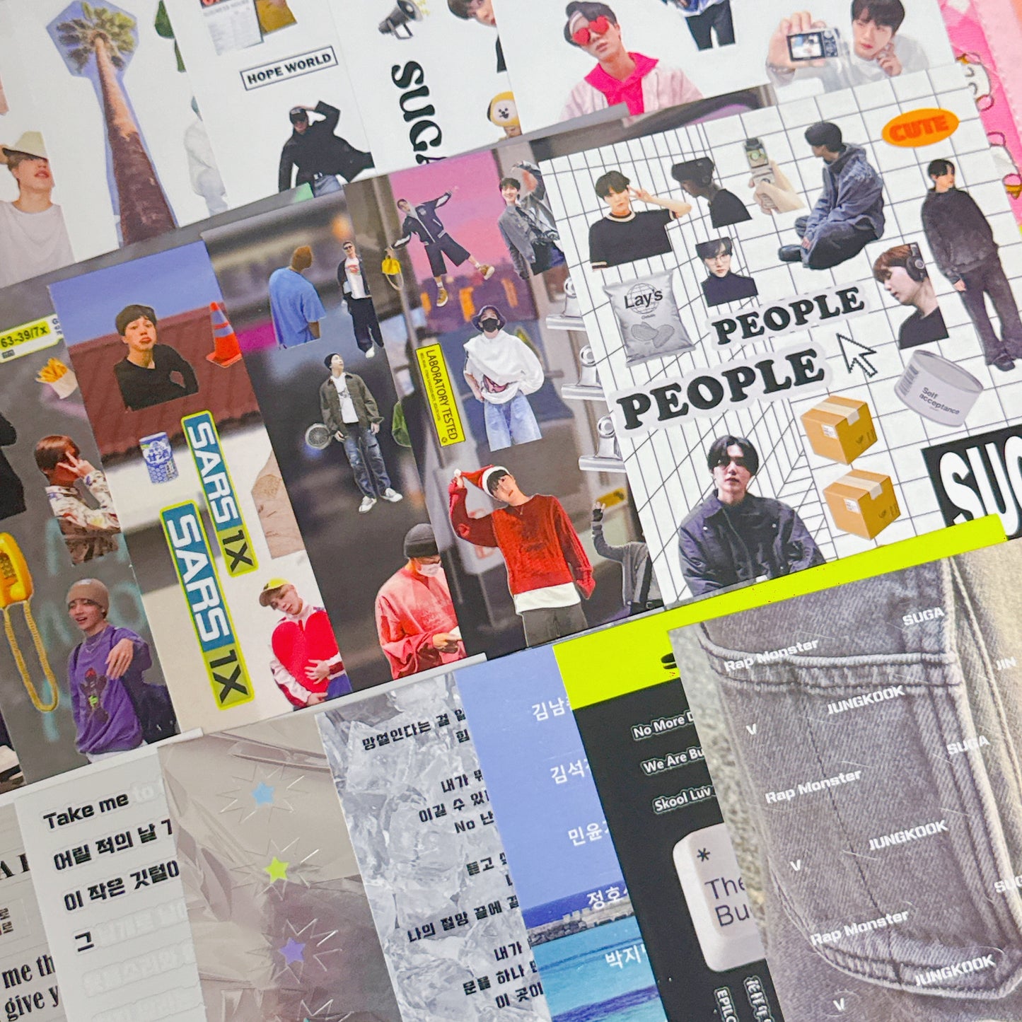 ♡ BTS Sticker Sheet Pack 22 pcs