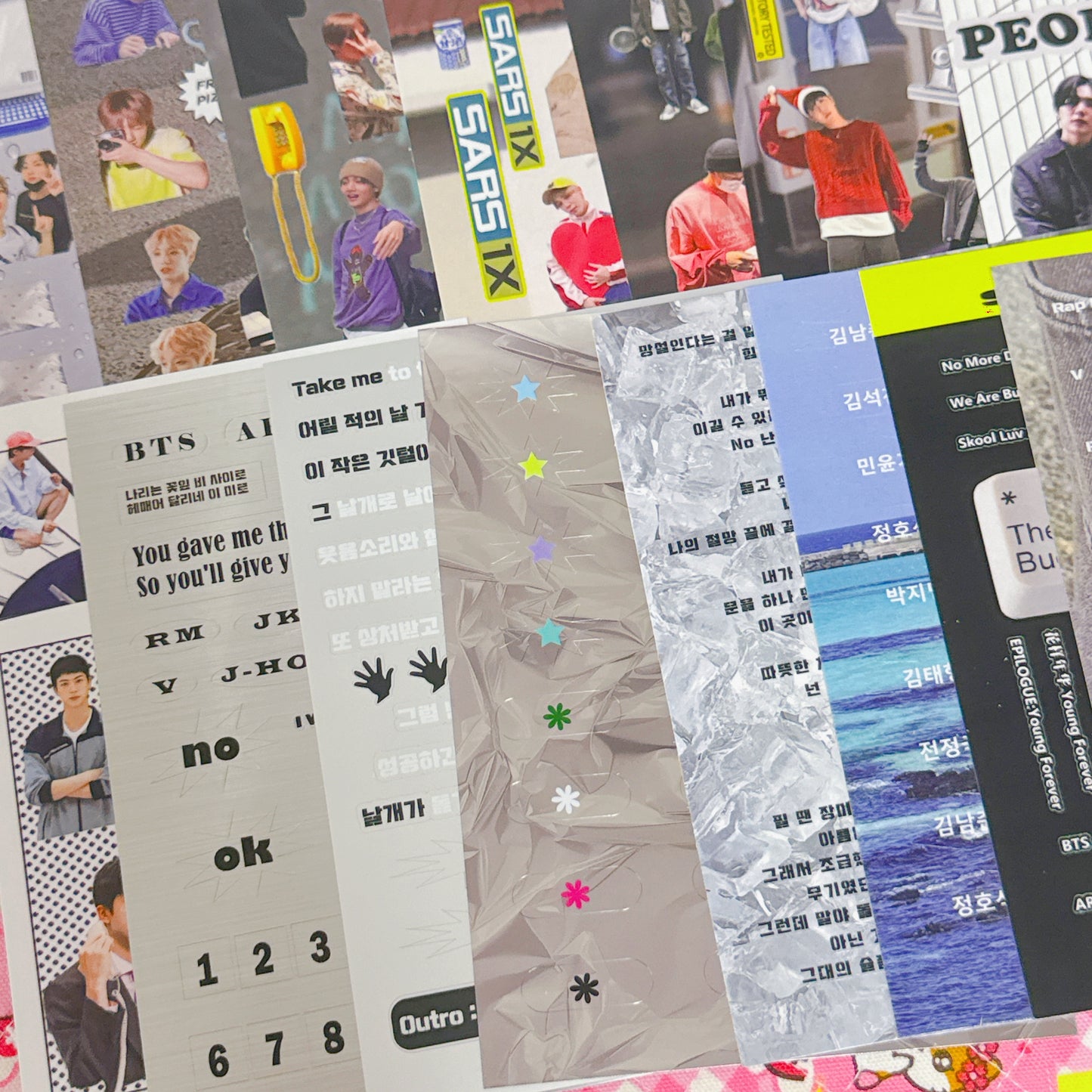 ♡ BTS Sticker Sheet Pack 22 pcs