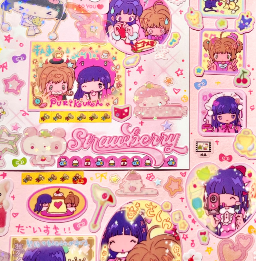 Sunonebird x Tiantian com pink magician girl sticker