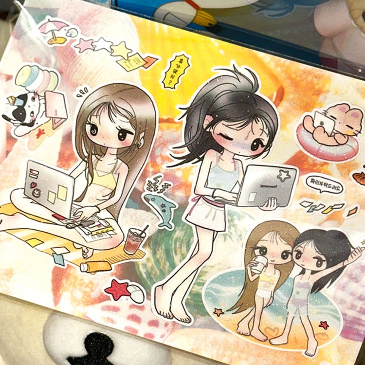 nanasmood - beach sticker