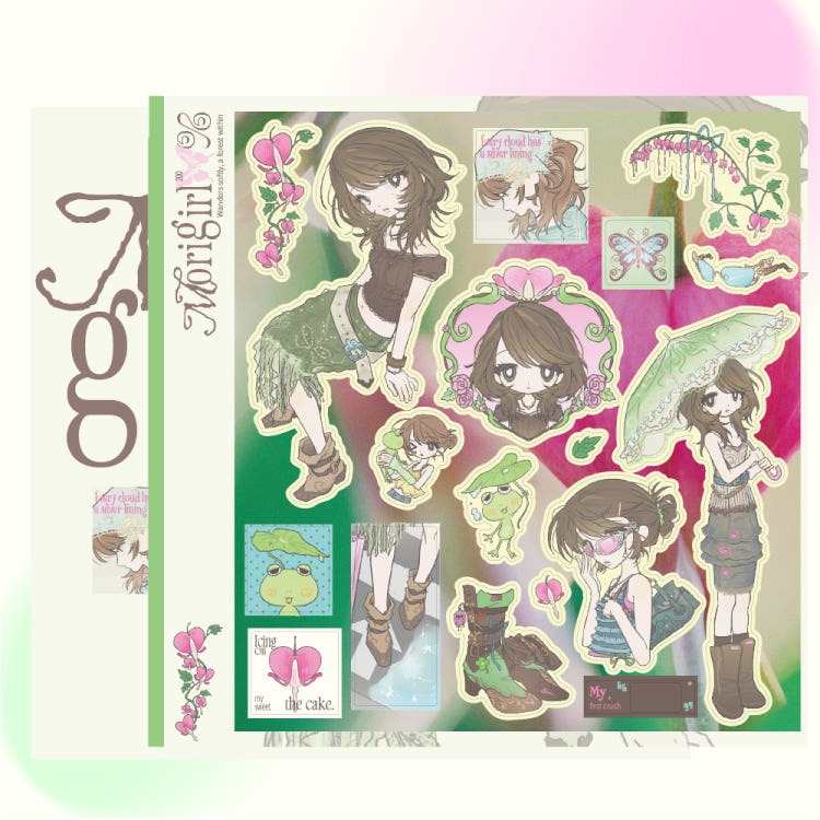 jbeagoop - mori girl 200% sticker