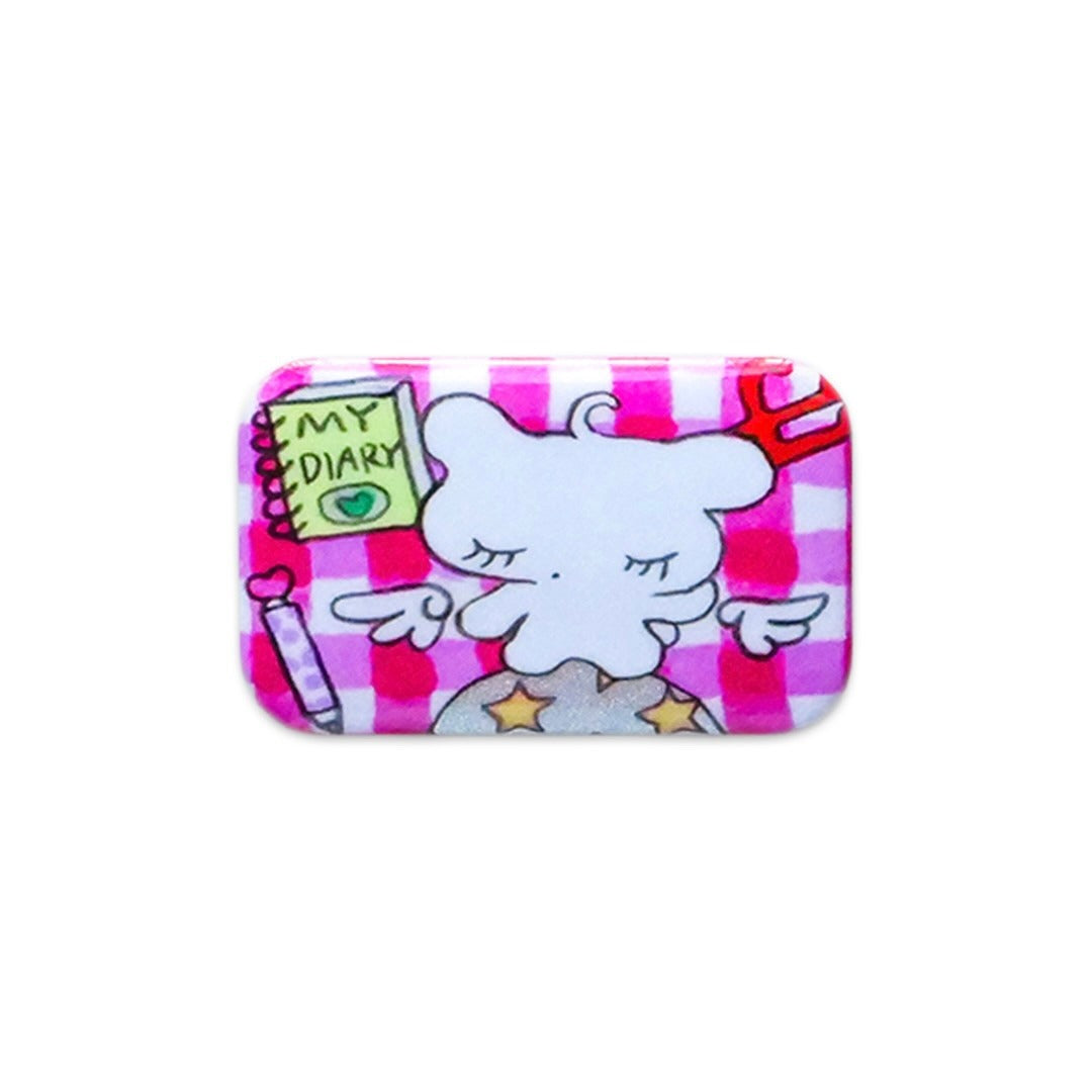 ♡ Oliwa - My Secret Diary Glitter Pin Badge