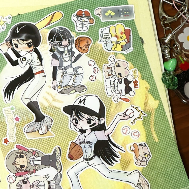nanasmood - baseball sticker