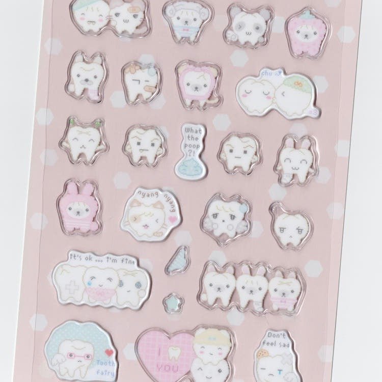 saenal - tooth candy sticker sheet