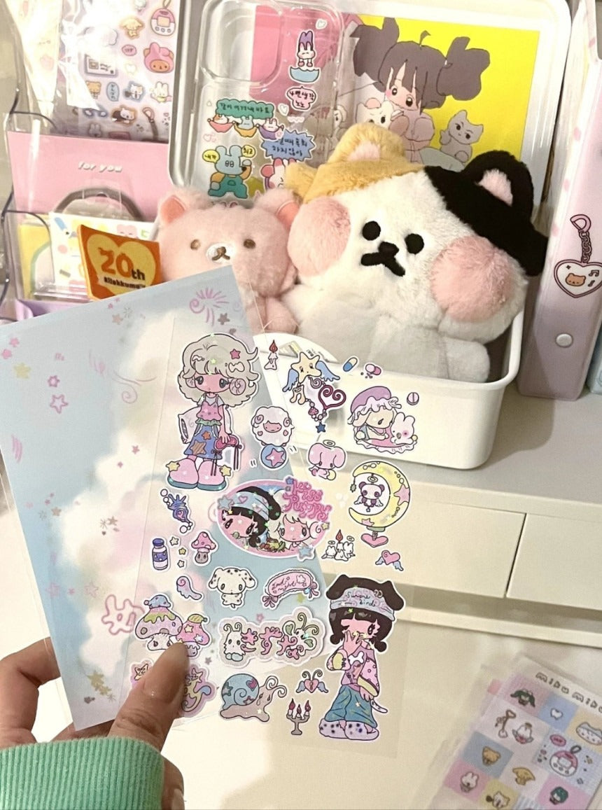 Sunonebird x booboo dream hologram sticker