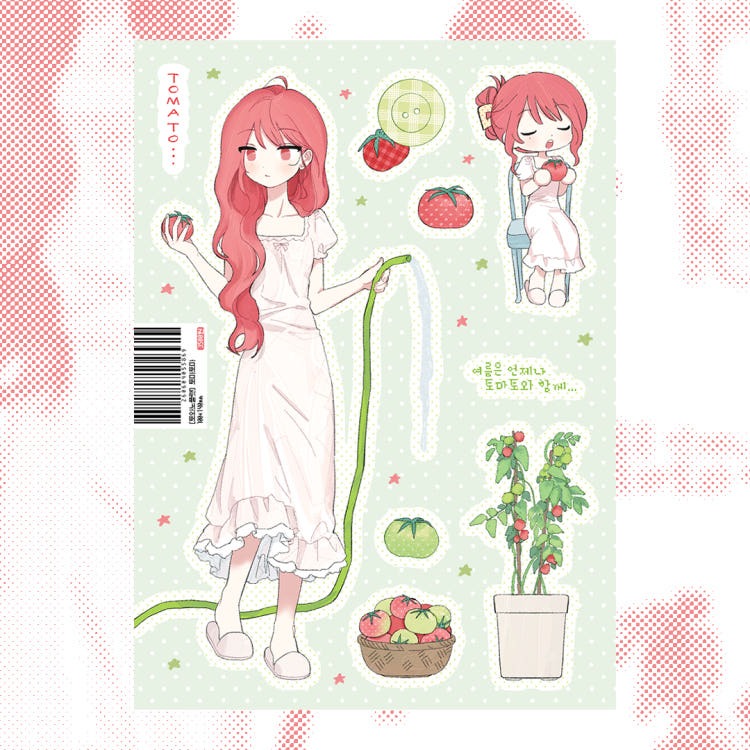 towanoflat - tomato sticker