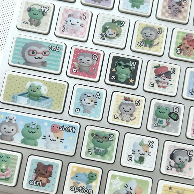 dekho bokho - 3D keyboard removable sticker