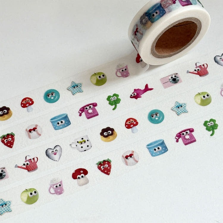 Bit By Bit - eyes masking tape