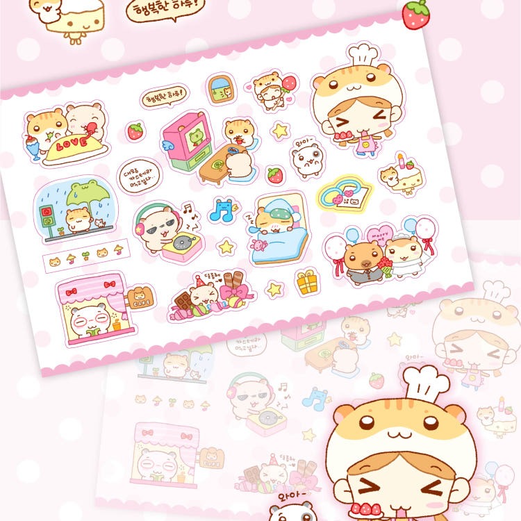 Jhove Studio - hamster's daily life sticker