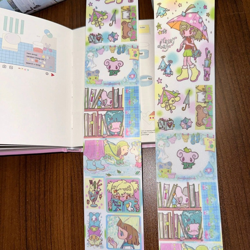 Accio Shop - Rainy day roll sticker kiss cut tape