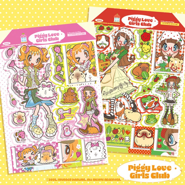 invader darling - sticker