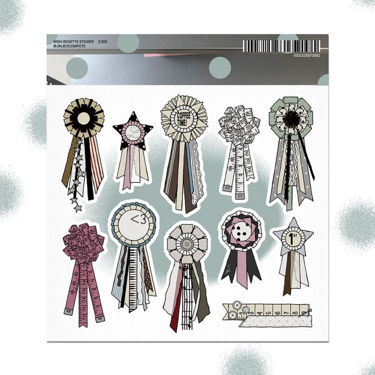 jinjeo - Wish Rosette Sticker