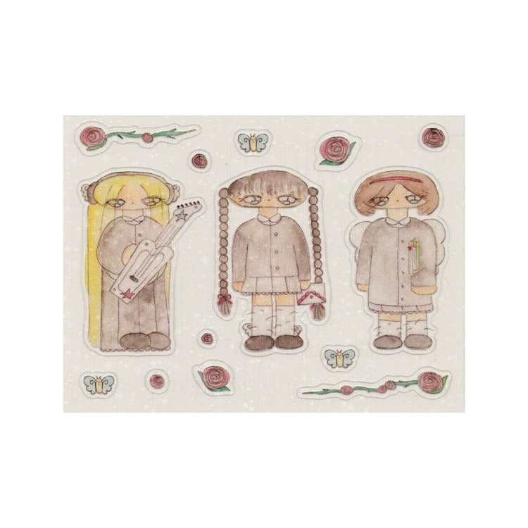 zinzoo - school girl sheet sticker