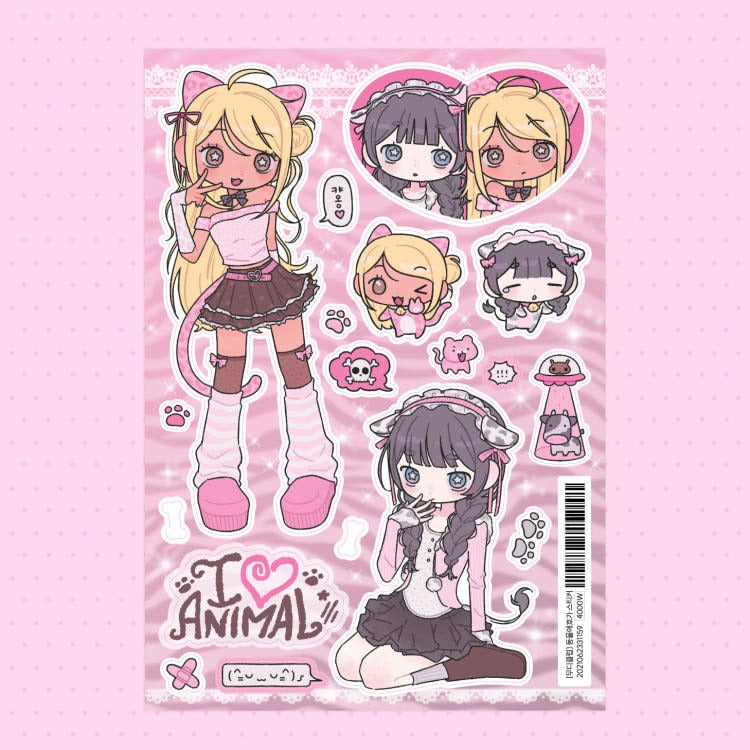 moodyclub - animal lover sticker