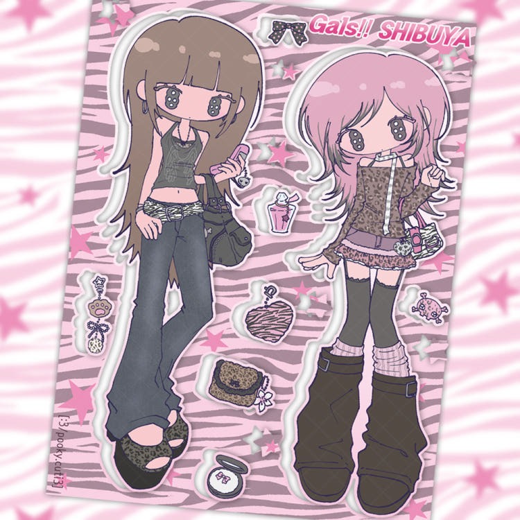 Pooky Cuti3 - gals!! shibuya Sticker