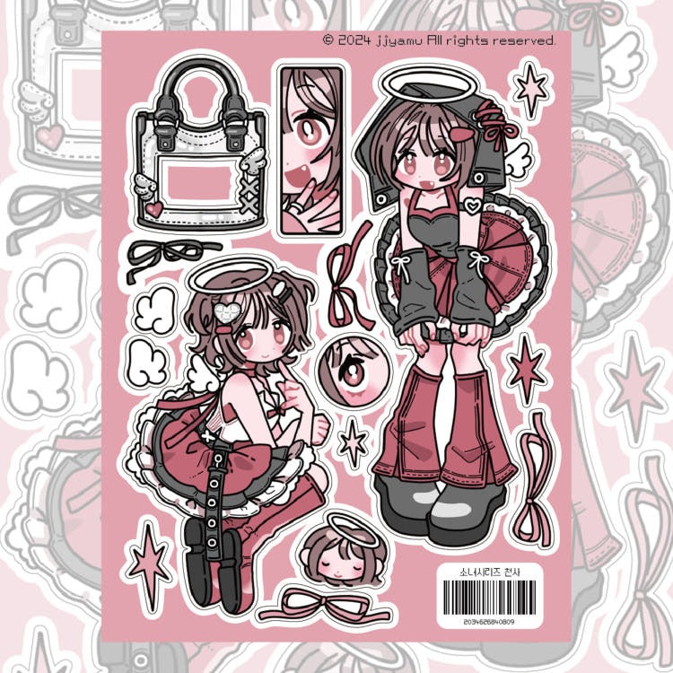 jjyamu - angel sticker