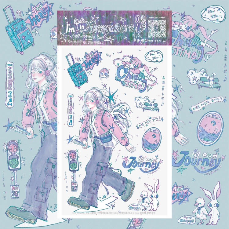 yeorn - everywhere 0 sticker