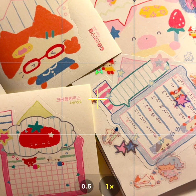 Berddi - crayon Memo Sheet Sticker Pack