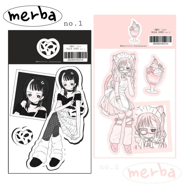 Merrba - girls Sticker Set (2 Types)