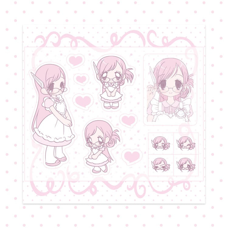 pumpum - meta pink maid sticker