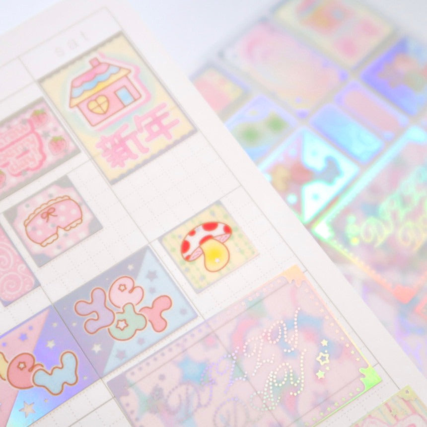 ♡ Pearly Button - Label Sticker