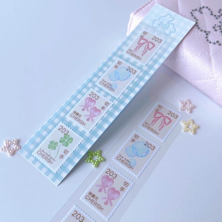 cherish 203 - summer stamp sticker