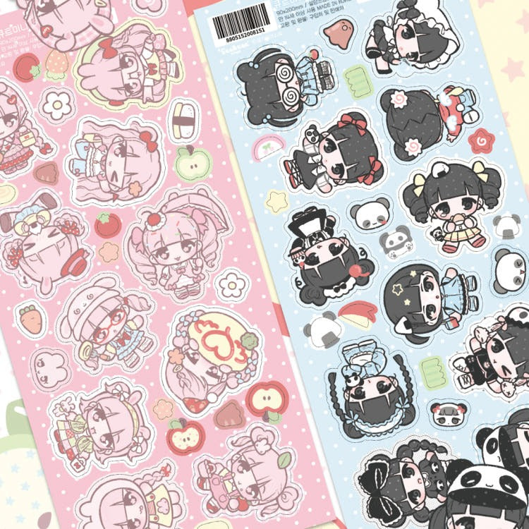 Seolkee Illust - cute mini me picnic sticker
