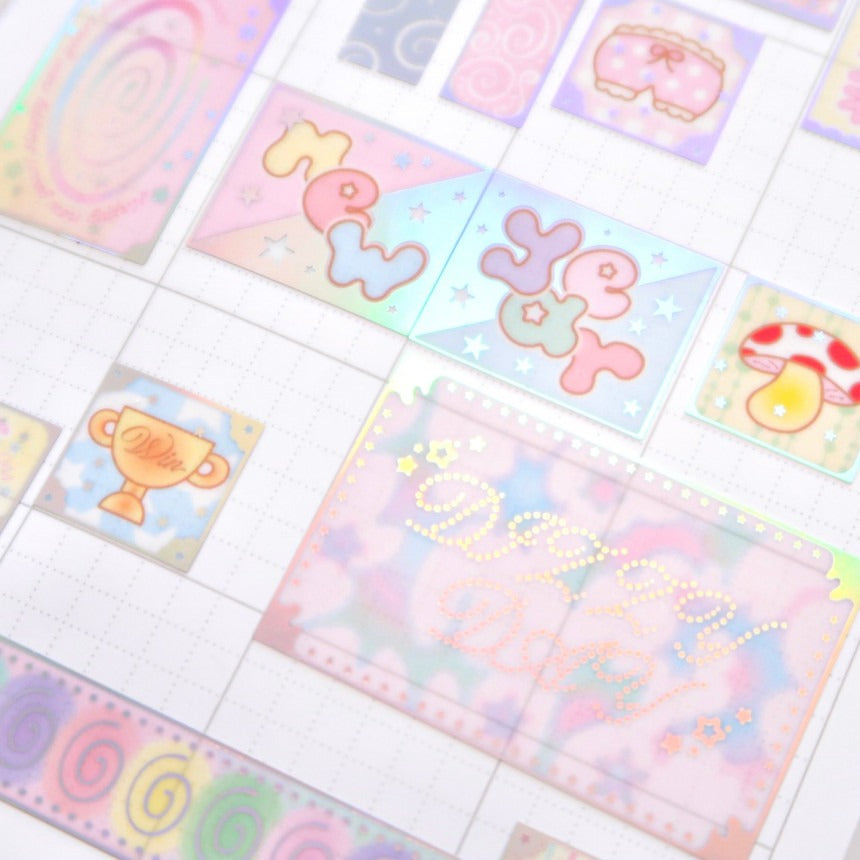 ♡ Pearly Button - Label Sticker