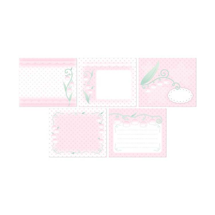 Nevertheless - flower pink memo sheet sticker