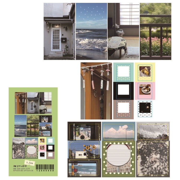 iostudio - summer japan memo sheet Sticker