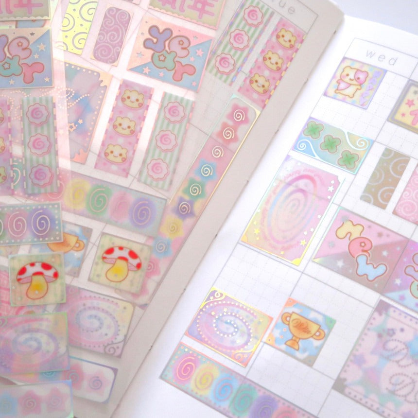 ♡ Pearly Button - Label Sticker