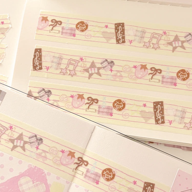 Berddi - Strawberry Chocolate Milk Washi Tape
