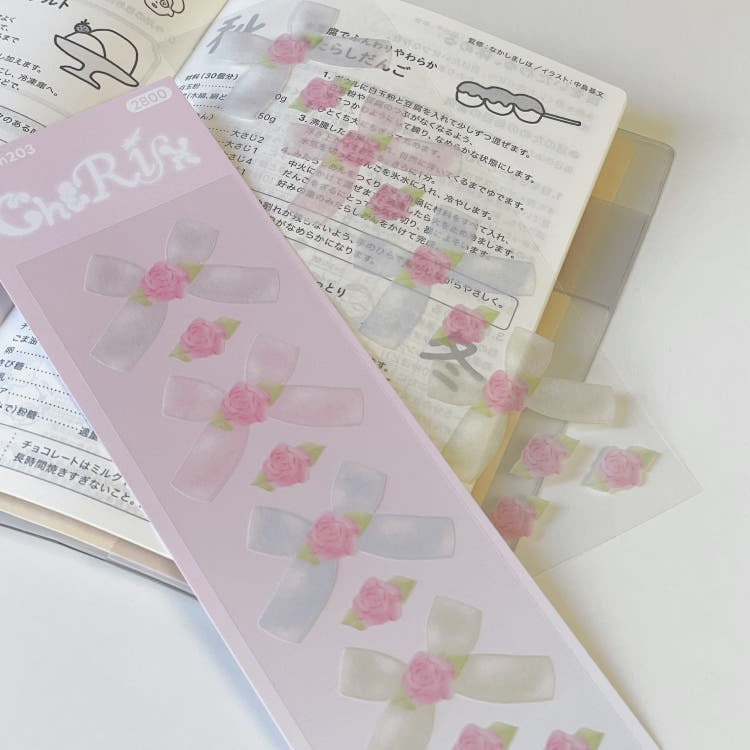 cherish 203 - wedding rose sticker