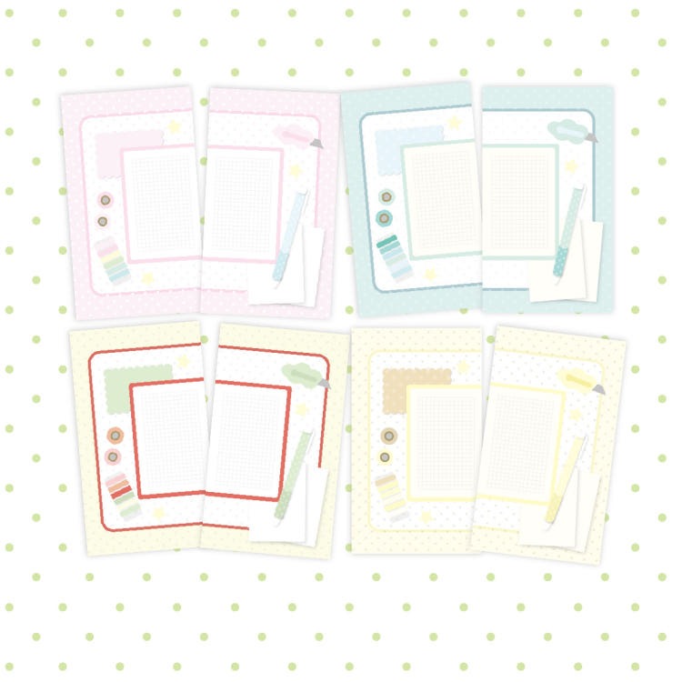 comameringo - deskmat memo 2 sheet pack