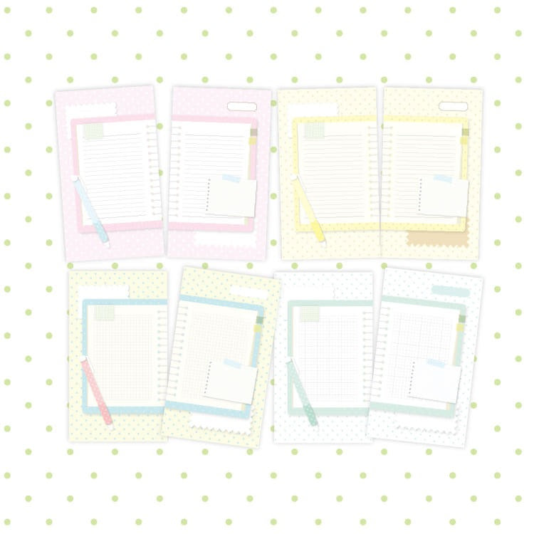 comameringo - deskmat note 2 memo sheet pack