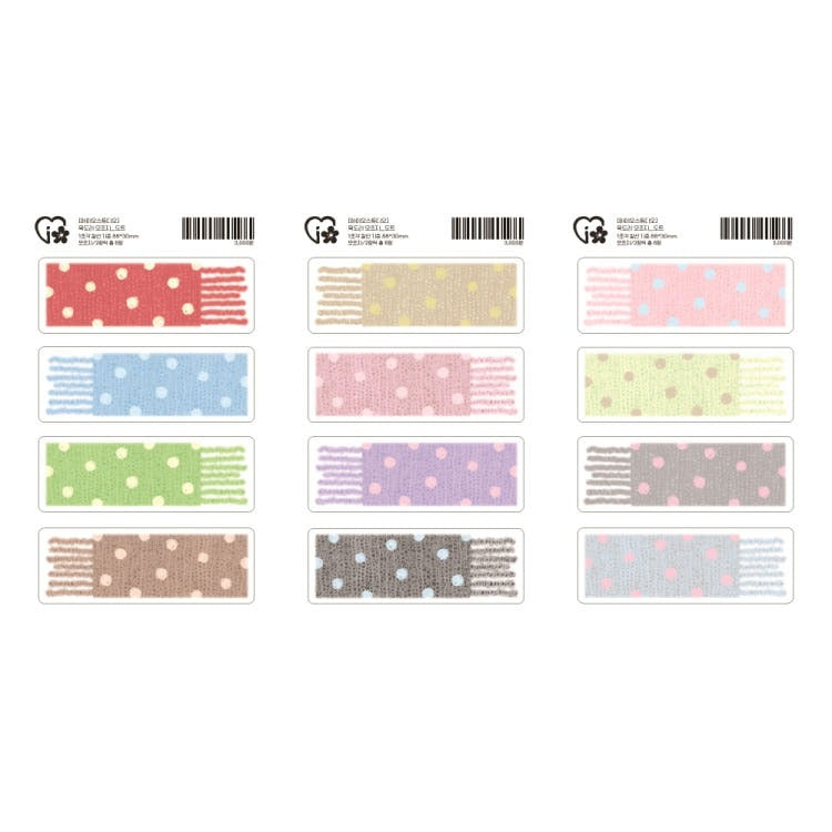 iostudio - scarf memo sheet sticker dot