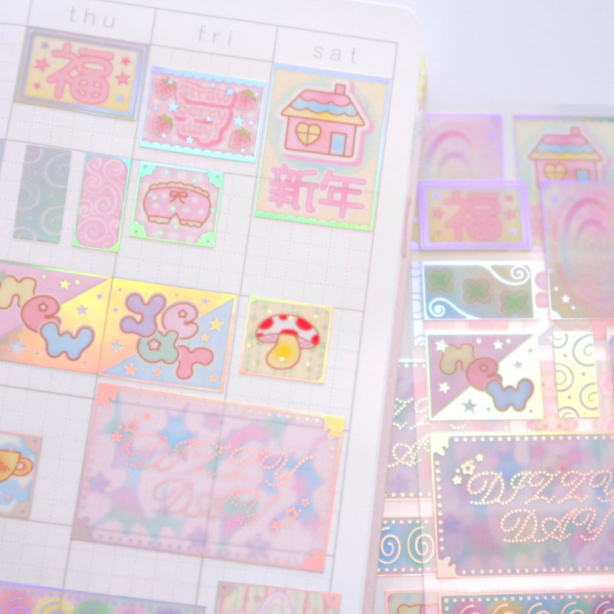 ♡ Pearly Button - Label Sticker