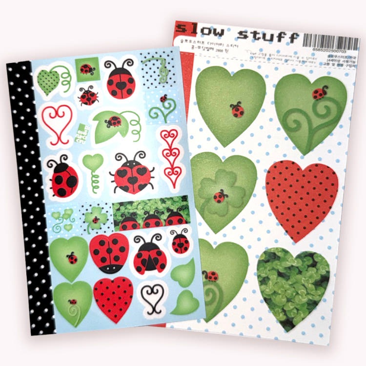 slow stuff - ladybug sticker