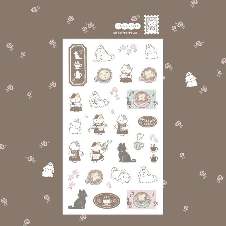 nemo space - rose cafe open for business sheet sticker