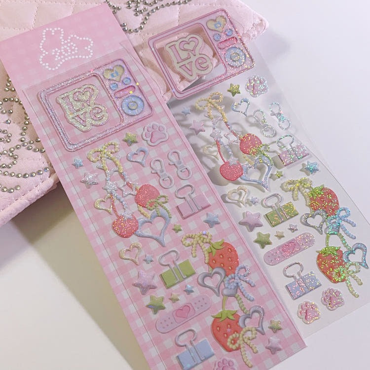 cherish 203 - love keyring sticker