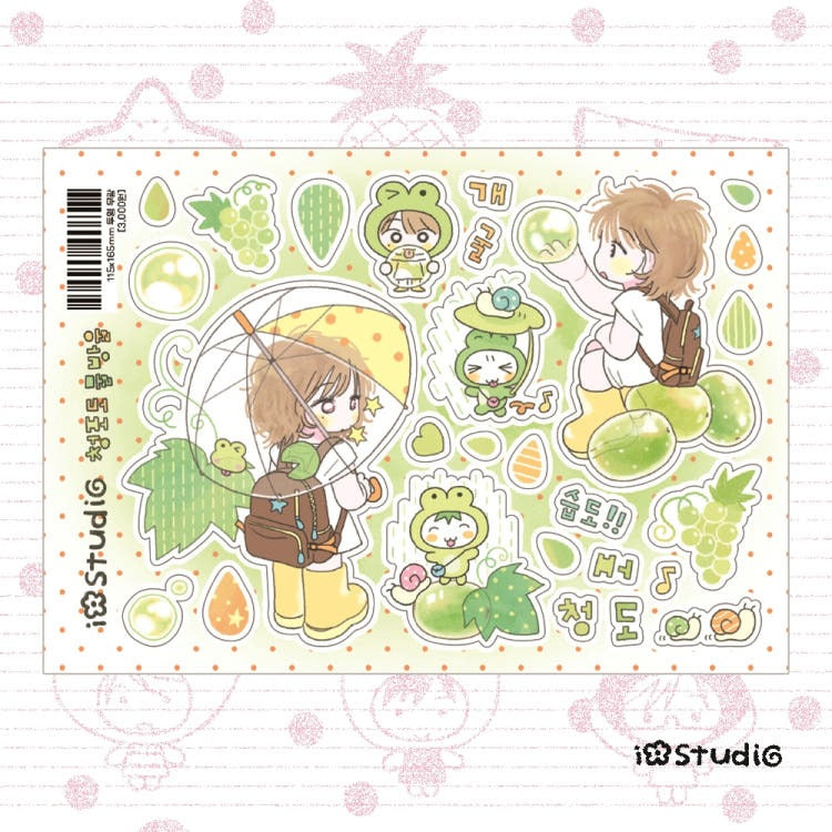 iostudio - grapes Sticker