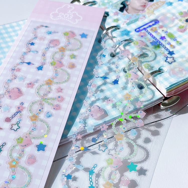 cherish 203 - jelly drop chain sticker