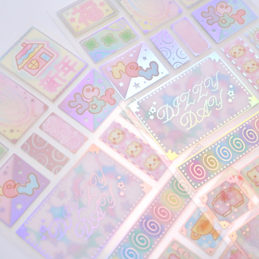 ♡ Pearly Button - Label Sticker
