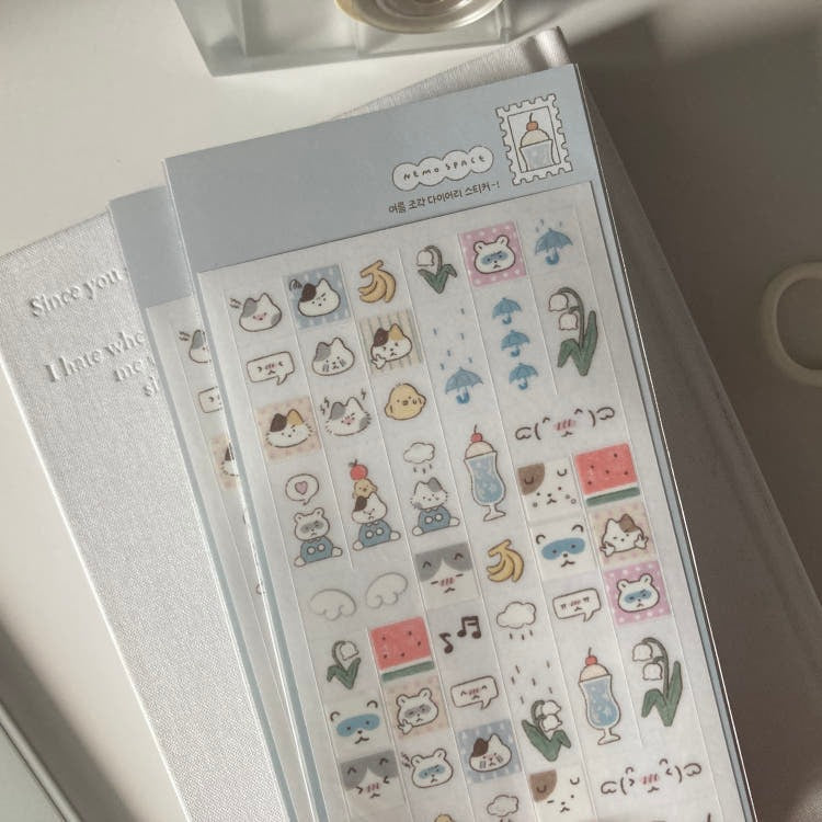 nemo space - summer diary sheet sticker