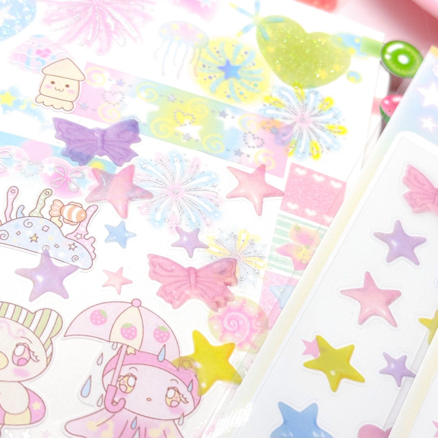 ♡ Pearly Button - Squishy Deco Sticker
