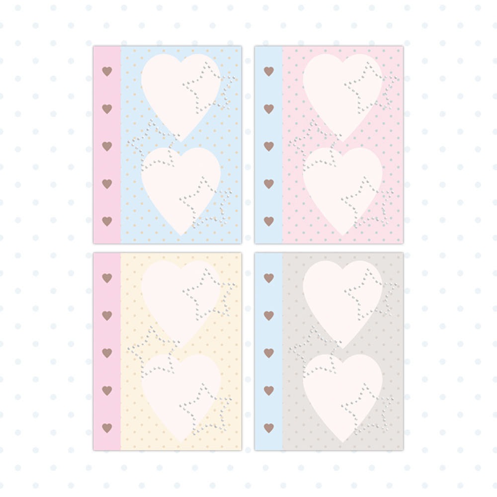 ahchuucoco - dot pattern memo sticker sheet