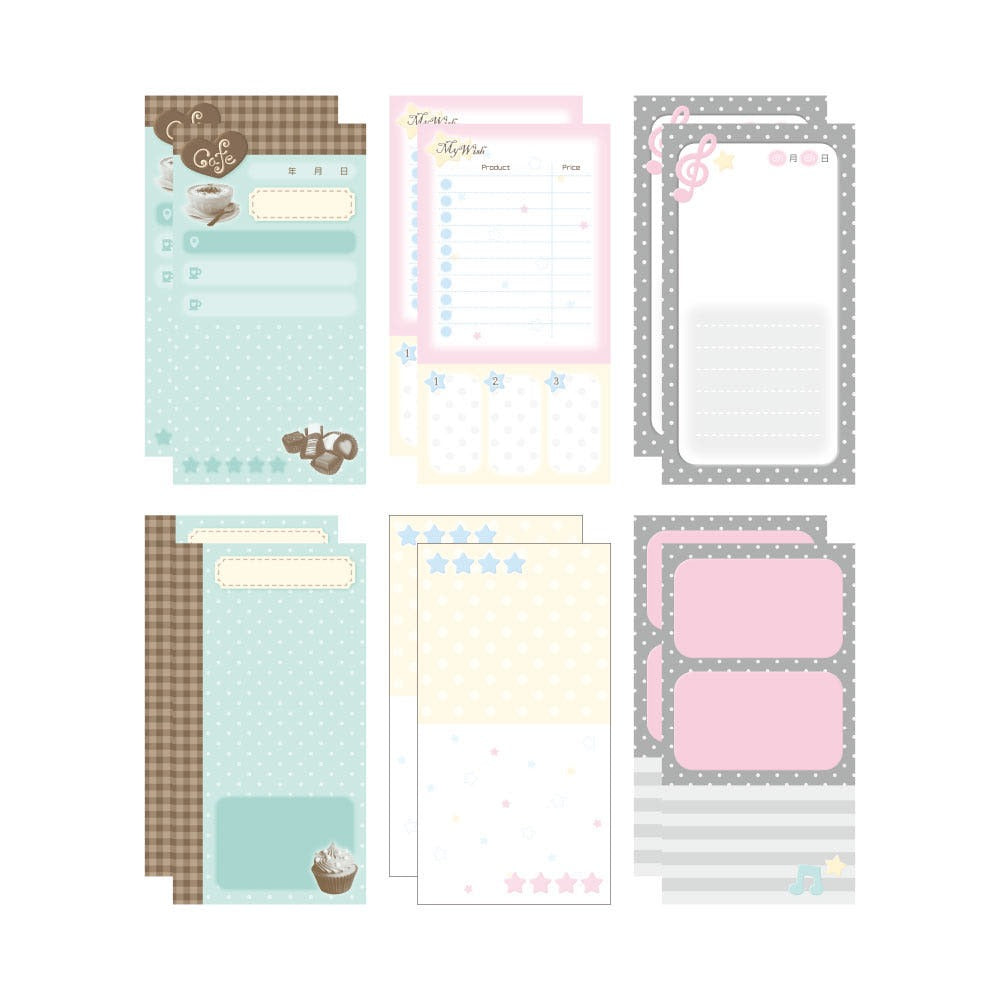 Bit By Bit - long memo sticker sheet pack daily